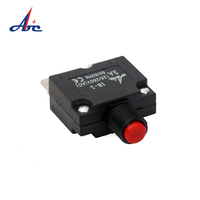 Disjoncteurs de protection à bouton-poussoir, protection contre les surintensités, réinitialisation, miniature, interrupteur thermique de surcharge de 15 ampères