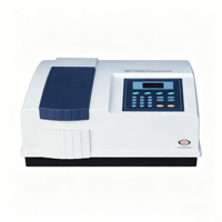 Espectrofotómetro UV Vis con Fotocélula de Silicio, Alta Estabilidad, Fuente de Luz Dual, Fotómetro para Pruebas Cuantitativas de Laboratorio