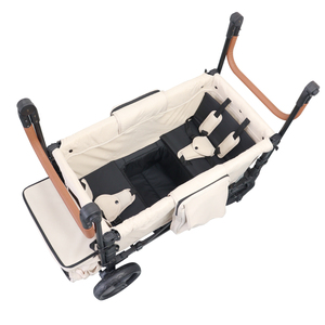 Xe đẩy em bé Wagon Xe đẩy cho 2 trẻ em đóng mở gấp ngoài trời tiện ích Wagon với có thể tháo rời tán - Product Image 3