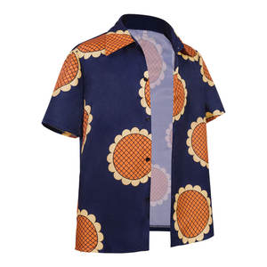 Traje de Cosplay de <span class=keywords><strong>Luffy</strong></span> de una pieza de Anime bidimensional, <span class=keywords><strong>camisa</strong></span> de girasol, conjunto de disfraz de espectáculo de cómic de Halloween, incluye capa de accesorios - Product Image 4
