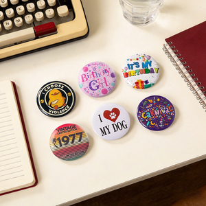 Botones Personalizados de Hojalata Redondos Impresos, Pines de Solapa Promocionales de 32, 44, 58mm para Campañas de Marketing y Eventos, Sin Pedido Mínimo (MOQ) - Product Image 4