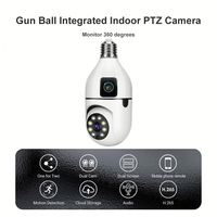 Kamera Bohlam WiFi Nirkabel V380pro Lensa Ganda 6MP 360 Panoramic Keamanan Rumah CCTV Dalam Ruangan Penglihatan Malam Garansi 1 Tahun