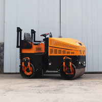 Petit rouleau compacteur de route multifonctionnel 1 tonne 2 tonnes 3 tonnes en asphalte à double tambour