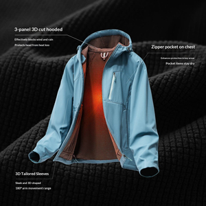 Veste softshell d'alpinisme 2026 nouvelle veste polaire imperméable d'extérieur avec doublure polaire pour homme - Product Image 3