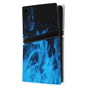 สติ๊กเกอร์ตกแต่ง PS5 Pro - ลายเปลวไฟสีน้ำเงิน สำหรับหุ้มเครื่องเล่นเกมส์ ทนความร้อน - Product Image 3