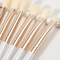 Ombre à Sourcils Cosmétiques de Voyage pour les Yeux Vente en Gros Marque Privée Premium Voyage Logo Personnalisé Ensemble de Pinceaux de Maquillage de Luxe Professionnel 8 Pièces