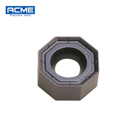 Plaquettes de fraisage en carbure de tungstène revêtues PVD ONMU050505, dureté HRA92, outils de coupe pour tour CNC