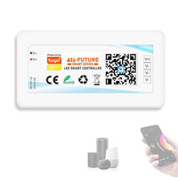 Vente chaude Tuya Wifi Smart RGB CCT Gradateur LED Bande Contrôleur App Contrôle Sans Fil DC12-24V Dc12-24V Télécommande