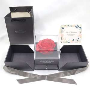 RS0360-2 conservato <span class=keywords><strong>blu</strong></span> vera rosa con I Love ye collana Gift Set eterno sapone fatto a mano rosa regalo fiore incantato Ac - Product Image 4