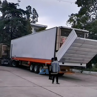Grande Remorque Modulable Salle de Banquet Portable, Camion Mobile pour Salle de Mariage, Remorque Traiteur pour Fêtes et Événements