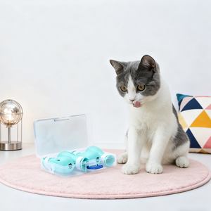 Accesorios de aseo de mascotas de plástico de silicona ajustables Anti-arañazos Baño Lavado Garra Pata Cubierta Protector Gato Perro Zapatos - Product Image 4