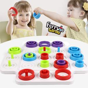 Juego de Mesa Familiar de Estrategia, Nuevas Competencias, Tres en Raya, Juegos de Ferrule, Rompecabezas Interactivo, Trampa, <span class=keywords><strong>Ajedrez</strong></span> Circular - Product Image 5