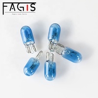 Ampoule automobile Fagis T10 12V 5W à filament bleu pour phare de voiture 1500K, ajustement universel, certifiée DOT/CE, -40°C~105°C