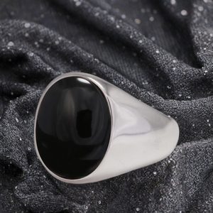 New Arrival Real Pure 925 <b>Silver</b> <b>Ring</b> for <b>Men</b> Oval Stone Natural Agate Antique Fine Jewelry - Product Image 3