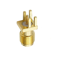 Conector Coaxial RF YRL YRL-201, Macho SMA Recto, Montaje en Borde, 50 Ohmios, Conector de Montaje en PCB