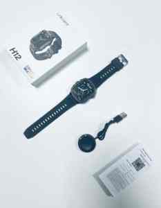 新入荷 H12 ファッションTFTタッチスクリーン BT通話対応 Android/iOS 血中酸素 心拍数モニタリング フィットネス スポーツ スマートウォッチ メンズ - Product Image 5