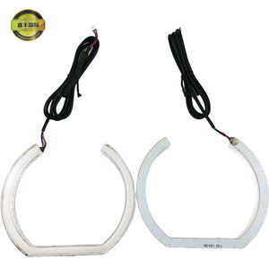 Nuevos Anillos de Halo LED RGB de Cristal Acrílico en Forma de U SHENGFENG para Faros Delanteros de Automóviles, Modificación de Faros Delanteros, Cambio de Color Universal - Product Image 5