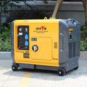 Bison üretimi taşınabilir güç 4.5Kva 220V dayanıklı dizel jeneratör