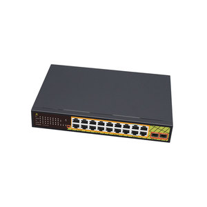 Genata สวิตช์2.5G SFP POE <span class=keywords><strong>20</strong></span>พอร์ตสำหรับระบบ CCTV พอร์ต16 POE 240W IEEE802.3af /at/bt Watchdog 6KV ป้องกันฟ้าผ่า - Product Image 4