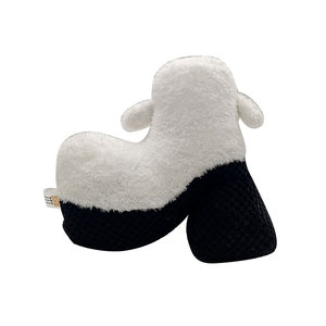 Giocattolo da masticare per animali domestici con sigillo <span class=keywords><strong>bianco</strong></span> e nero tacchi alti peluche di peluche che mordono i denti molari giocattoli per cucciolo di cane - Product Image 3