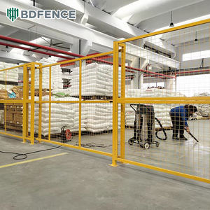 Clôture de sécurité pour atelier, personnalisable, <span class=keywords><strong>détachable</strong></span>, soudure sans soudure, galvanisée, revêtement en poudre, barrières de sécurité - Product Image 4