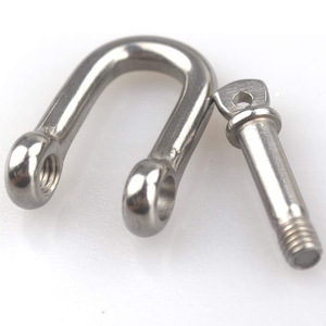 Grillete en D de Acero Inoxidable 304 M8 10 mm Altamente Pulido para Uso Industrial Pesado - Product Image 1