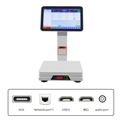 Système de point de vente tactile à double écran de 15.6 pouces avec imprimante de caisse enregistreuse tout-en-un Windows/Android et balance pour supermarché/vente au détail