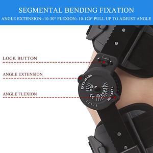 Ayarlanabilir ROM'lu Menteşeli Dizlik - Sol ve Sağ Bacaklar için Ameliyat Sonrası Destek ve İmmobilizer - XRBK XK-603-7 Katlanabilir CE Sertifikalı Unisex - Product Image 3
