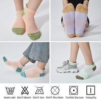 Serviettes de sport professionnelles pieds rembourrés semelles en coton extérieur anti-dérapant séchage rapide femmes automne no show bateau chaussettes