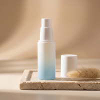 Flacon pompe sans air dégradé givré 20ml 30ml 50ml, vide, pour lotion et sérum, emballage cosmétique de luxe