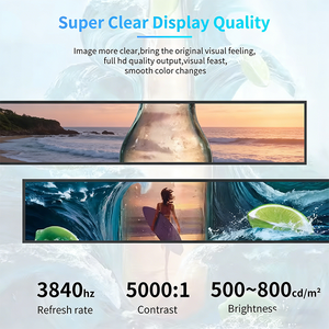 Écran LCD ultra-large pour bande publicitaire sur le bord des rayonnages de supermarché, écran numérique Android, écran LCD IPS - Product Image 3