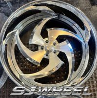 Jantes forgées SJ Custom à 5 branches, 2 pièces, à déport profond, 20-26 pouces, 5x120, pour Chevy Impala Caprice