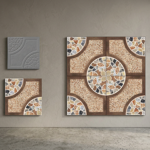 Carreaux de sol extérieurs en porcelaine émaillée numérique 40x40cm, motif bois éthiopien, qualité export - Product Image 5