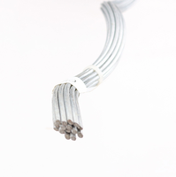Raccord préformé en tige plate d'aluminium pour lignes électriques aériennes, connexion hélicoïdale formée