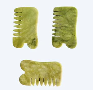 Peigne à cheveux en jade Xiuyan - Product Image 1