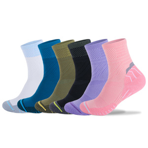Chaussettes de compression mi-mollet pour jeunes avec logo personnalisé, 6 couleurs, maille respirante, réfléchissantes, sport, nylon/coton, OEM - Product Image 1
