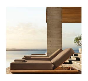 Per il tempo libero Teak legno chaise divano da esterno set di mobili villa lounge piscina lettino giardino divano divano divano sedie da pranzo <span class=keywords><strong>ombrelloni</strong></span> - Product Image 1