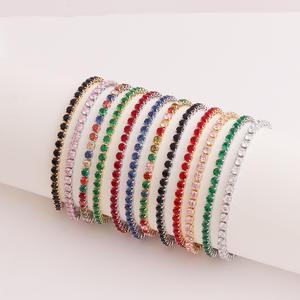 Réduction tennis bracelet 24k or cristal lien bracelet sport fantaisie strass bijoux bracelet - Product Image 5