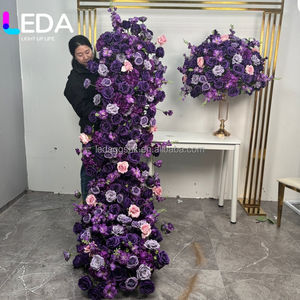 Décorations de mariage LEDA, arrangement floral, fleurs suspendues, fleurs artificielles bleues pour mariage - Product Image 2