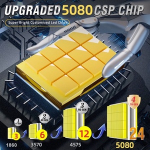 Phares LED Super Lumineux 48000 Lumens 400W Auto H1 H7 H4 LED avec Ventilateur Auto <span class=keywords><strong>HB3</strong></span> HB4 005 9006 H11 LED pour Voiture - Product Image 6