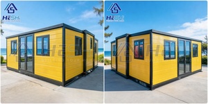 Unidad de alojamiento para motel junto a la carretera, casa contenedor expandible de 20 pies, casa modular personalizada, apilable, móvil, tipo bungalow, lista para usar. - Product Image 3