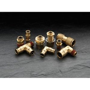 Brass Plumbing Fittings 40mm Maximum Diameter Industrial Grade CNC Machined For Hose Connections - Product Image 3