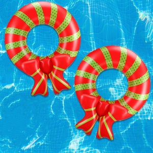 PVC <b>Inflatable</b> Wreath Swimming Ring Pool <b>Float</b> 80 110 CM for Christmas Summer Vacation Beach Party Decorations - Product Image 5