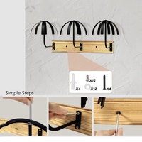 Support de perruque suspendu mural pour support de cintre de perruque multiple support de rangement durable pour affichage de perruque