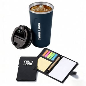 Promo Business Gift Led Lid Temperature Metal Double Walled Insulated Coffee <b>Smart</b> Mug Cups With Custom Personalise Logo - Product Image 1