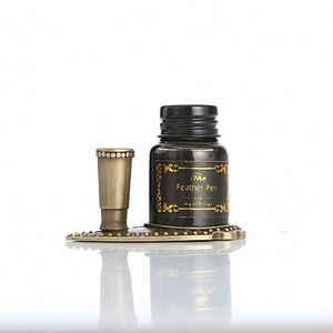 Luxury Quill <b>Pen</b> Set Stainless Steel Nib with Ink for Corporate Gifts or Business Luxury Fountain <b>Pen</b> with <b>Pen</b> Holder - Product Image 3