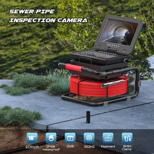 10 "IPS ống cống thoát nước kiểm tra máy ảnh nội soi 50Meter Meter truy cập Bàn phím DVR AHD 1080P Màn hình Video + âm thanh ghi âm - Product Image 2