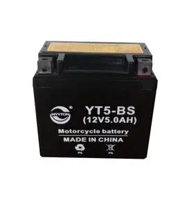 YT5 12V5AH aksesori baterai asam timbal bebas perawatan untuk alat elektronik konsumen motor