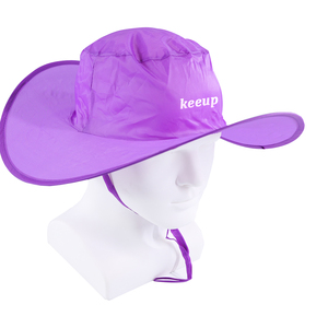 Chapeau de soleil pliable personnalisé avec pochette, casquette en nylon à fermeture éclair UPF50+, été, plage, extérieur, promotion - Product Image 3