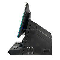 Kabinet Game Arcade Vertikal Lengkung Khusus 23,8'' dengan Tombol Tekan, Akseptor Uang, dan Rangka Logam untuk Permainan Tragamonedas